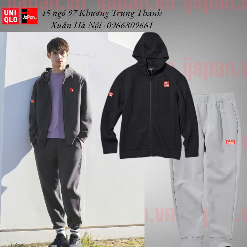 Bộ quần áo nỉ thể thao Uniqlo nam Ultra Stretch - 451645