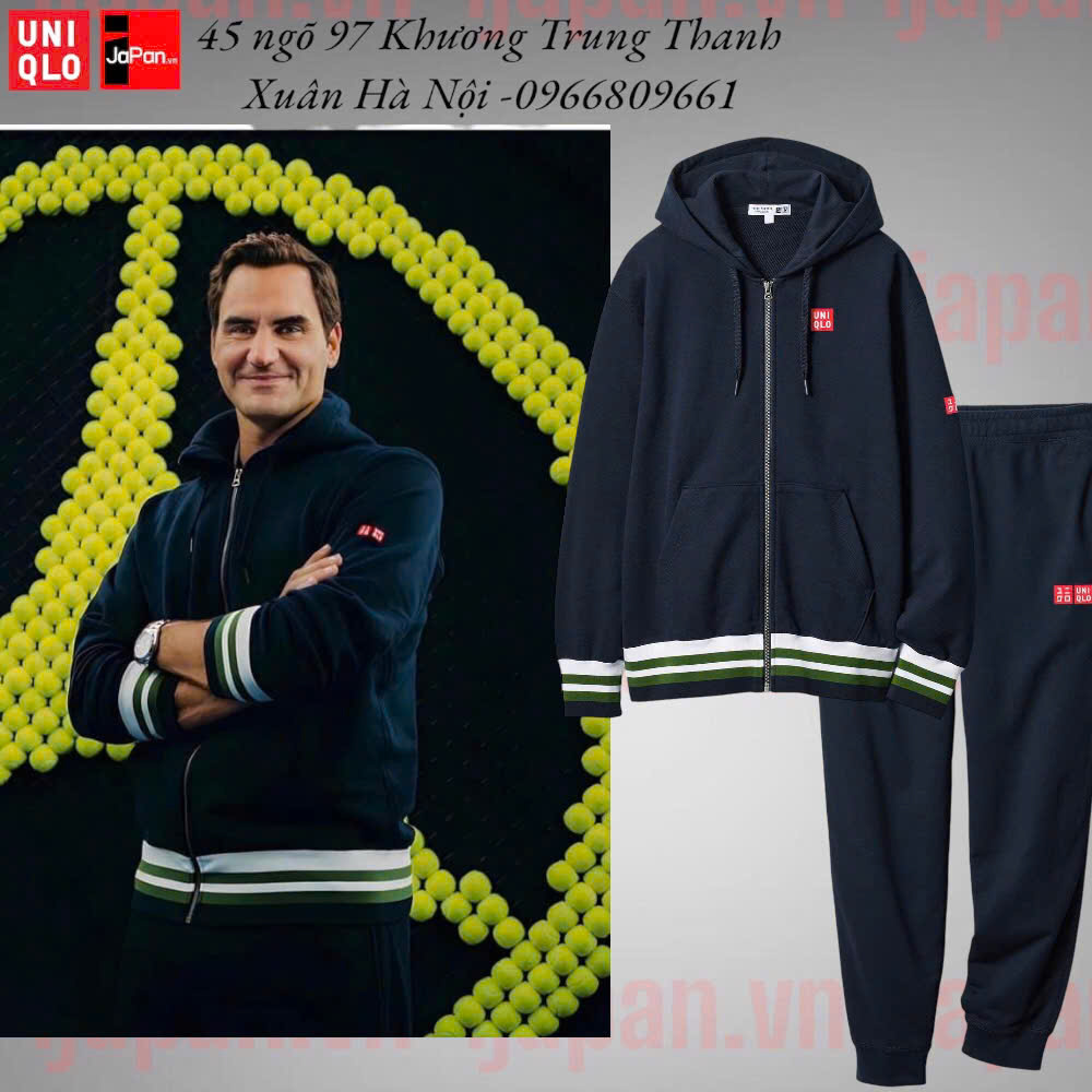 Bộ quần áo nỉ thể thao tennis, pickleball chính hãng Uniqlo Federer 2023 - 465864