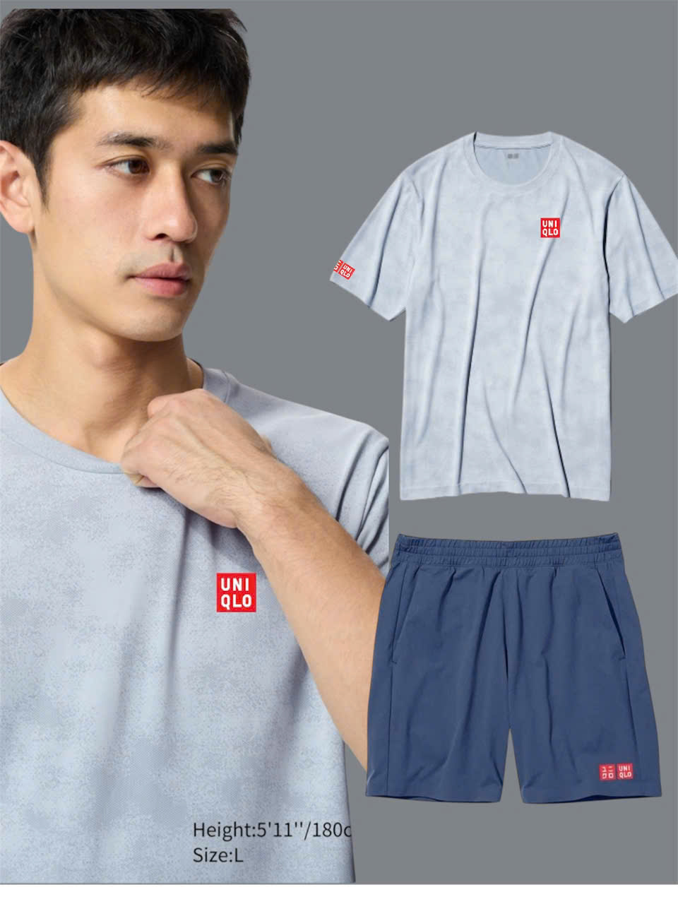 Bộ quần áo thể thao tennis, pickleball chính hãng Uniqlo 2025-476141