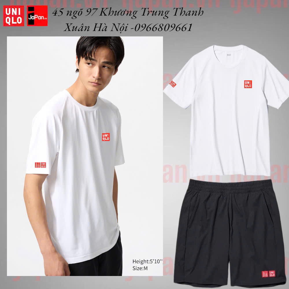 Áo thể thao tennis, pickleball cổ tròn chính hãng Uniqlo 2025-475360