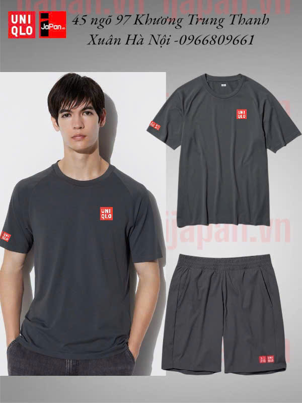 Áo thể thao tennis, pickleball cổ tròn chính hãng Uniqlo 2025-475360