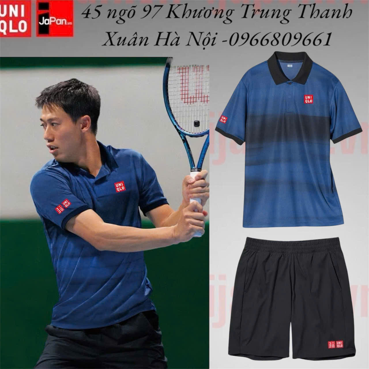 Bộ quần Áo thể thao tennis, pickleball chính hãng Uniqlo 2025-475374