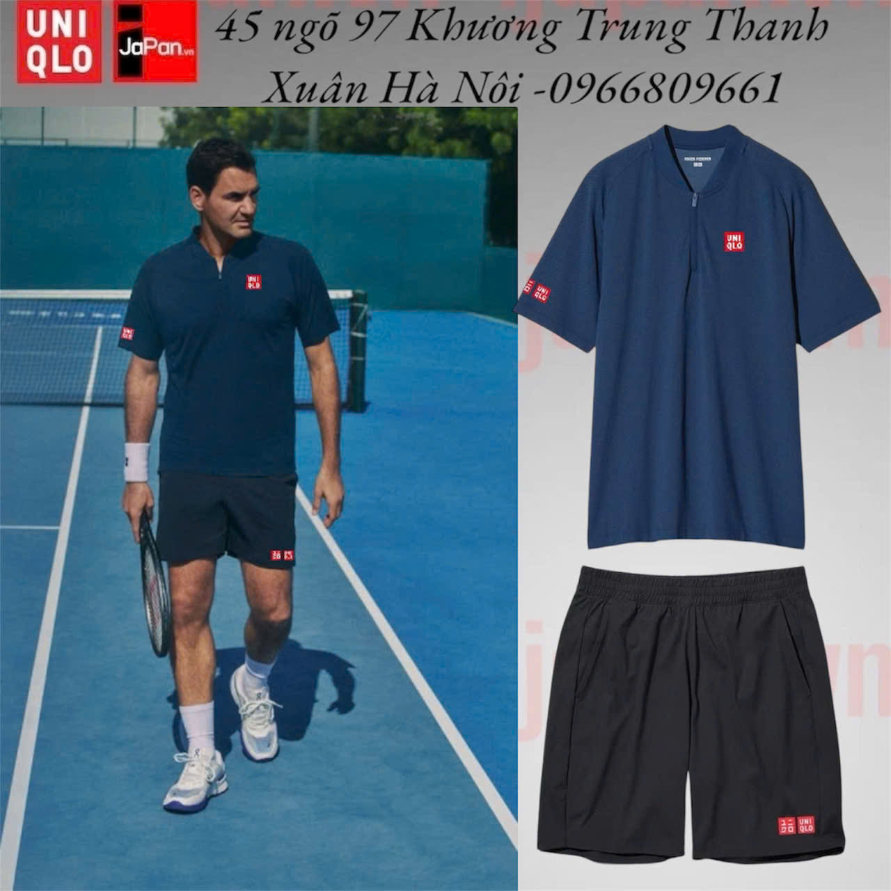 Áo thể thao tennis, pickleball chính hãng Uniqlo 2025-475766