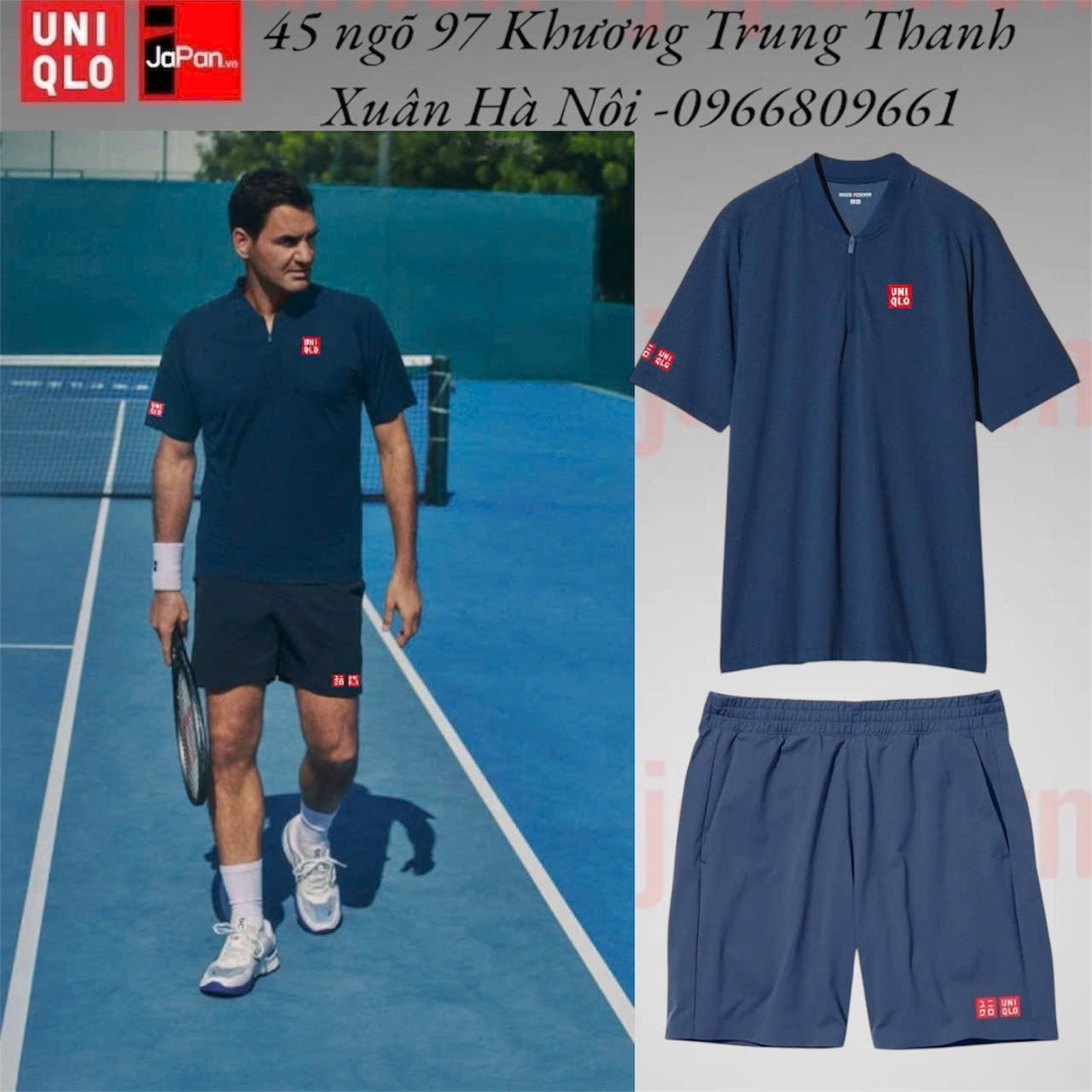 Áo thể thao tennis, pickleball chính hãng Uniqlo 2025-475766