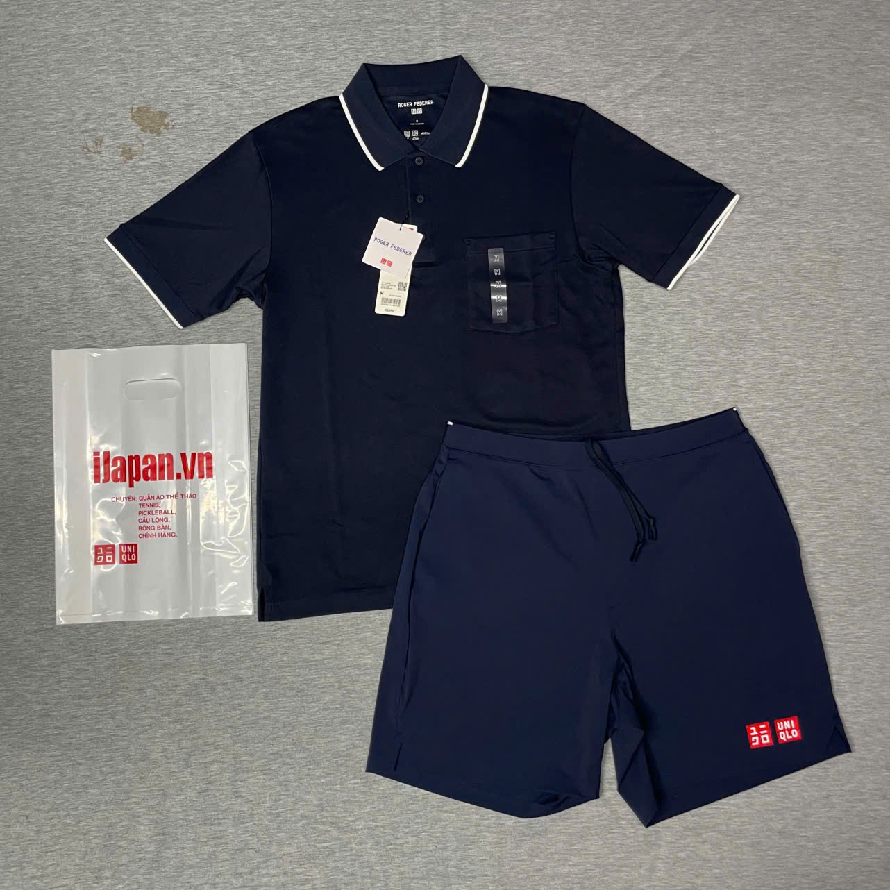 Bộ quần áo polo, chính hãng UniqIo Roger Federer Collection -478985