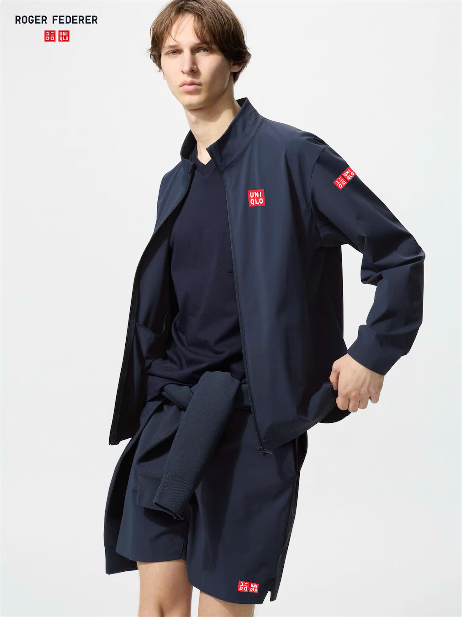 BỘ thun tricot nylon siêu co giãn, chính hãng UniqIo Roger Federer Collection 2025 -478988-478986