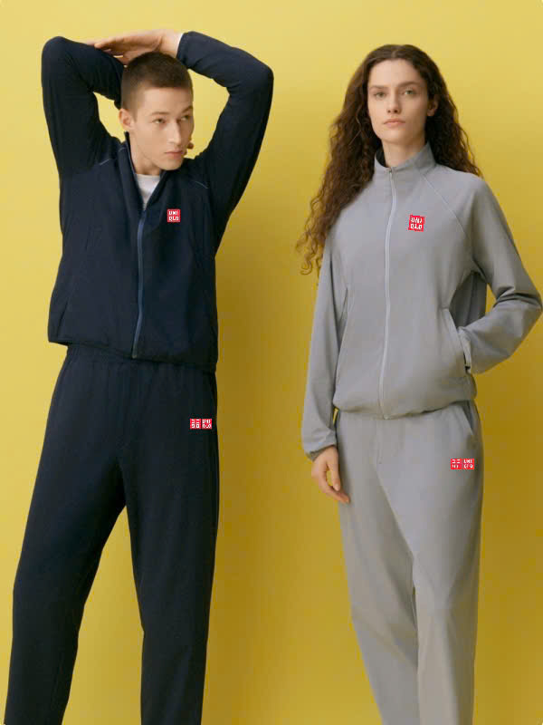 Bộ nỉ gió thể thao tennis, pickleball chính hãng Uniqlo 2025-480411-480412