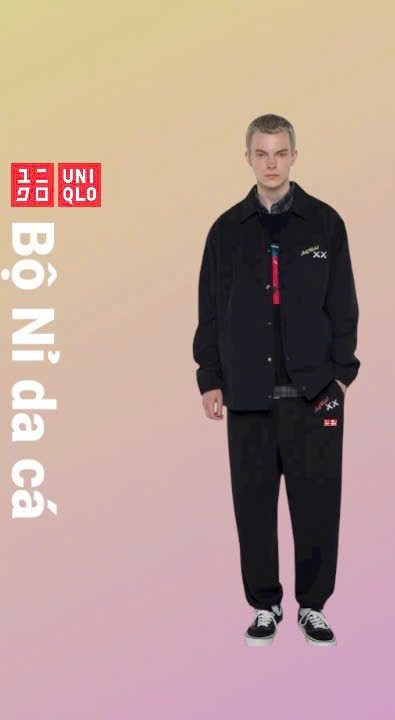 Áo nỉ thể thao KAWS + Warhol tennis, pickleball chính hãng UniqIo -476120-476119