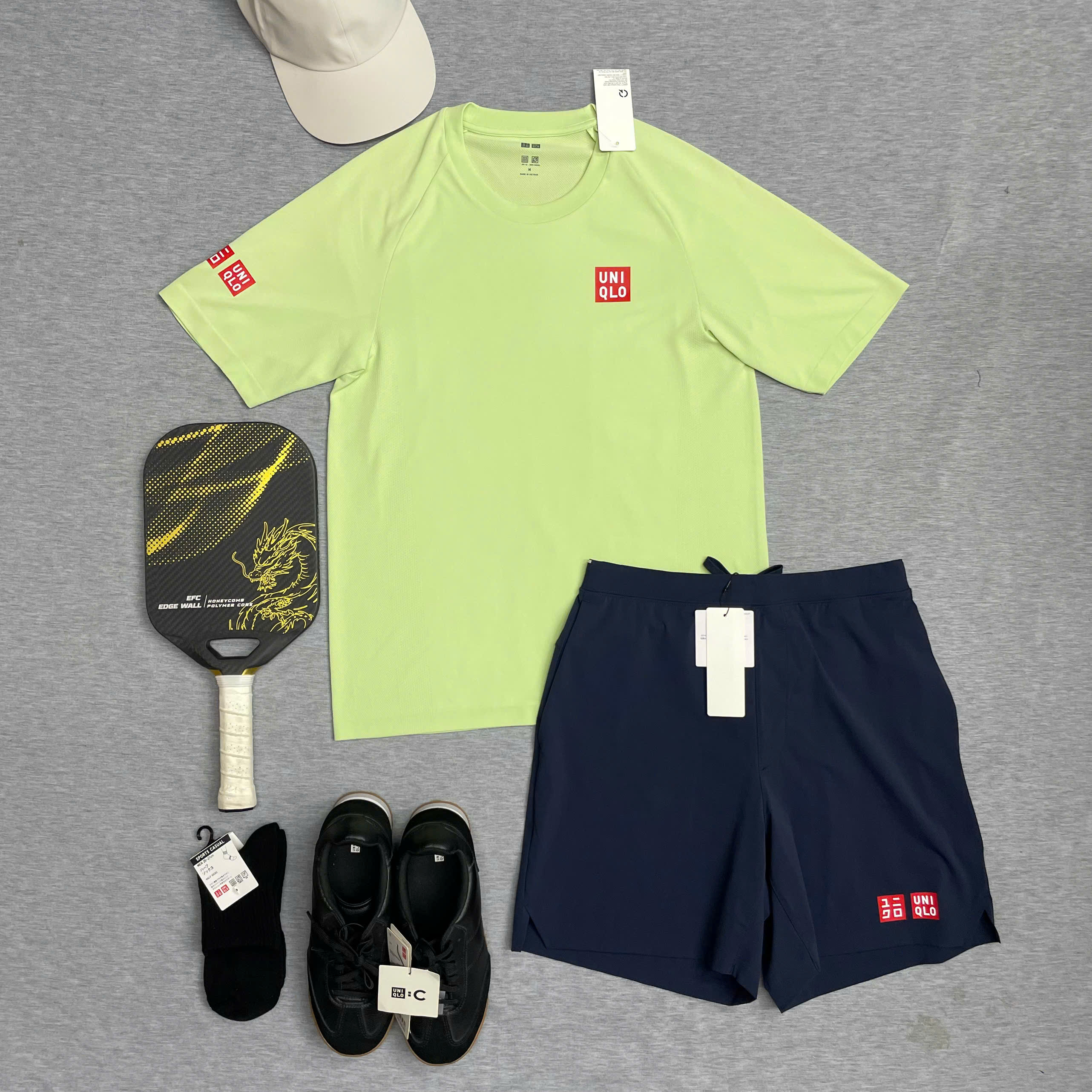 Bộ thể thao golf tennis, pickleball chính hãng Uniqlo 2026-482299-483970