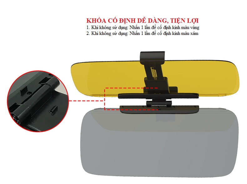 Kính chống chói ngày đêm hàng cao cấp size lớn (35cm x 15cm)