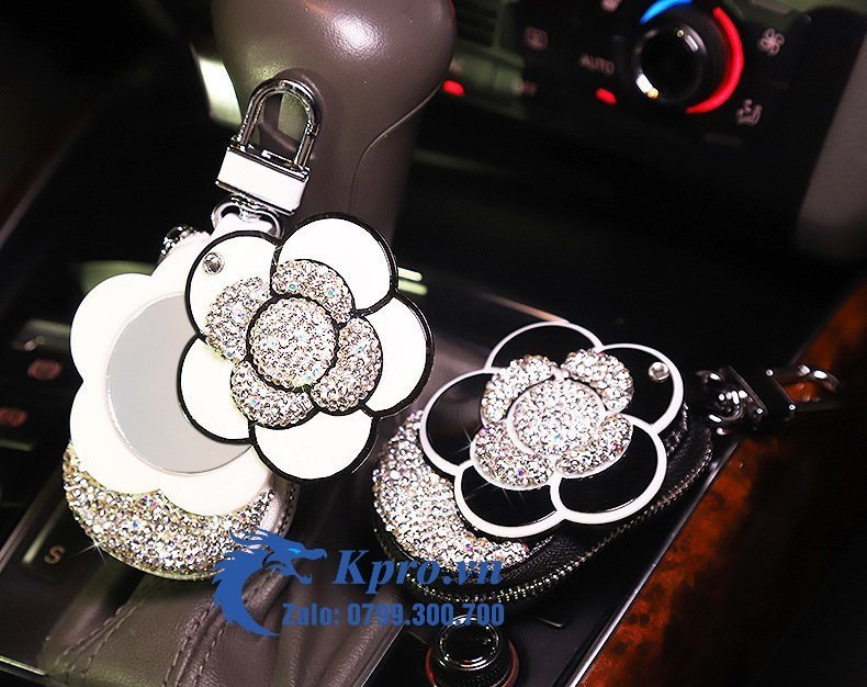 Bao Da Chìa Khóa Hoa Chanel