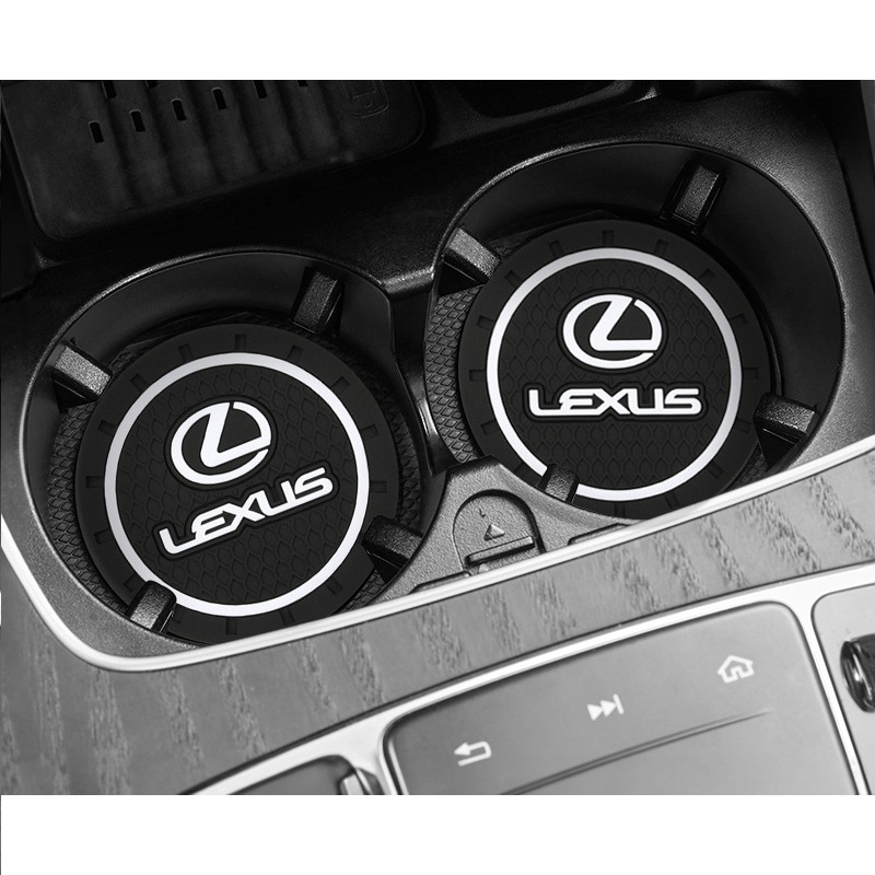 Miếng lót ly hộc nước ô tô cao su có logo