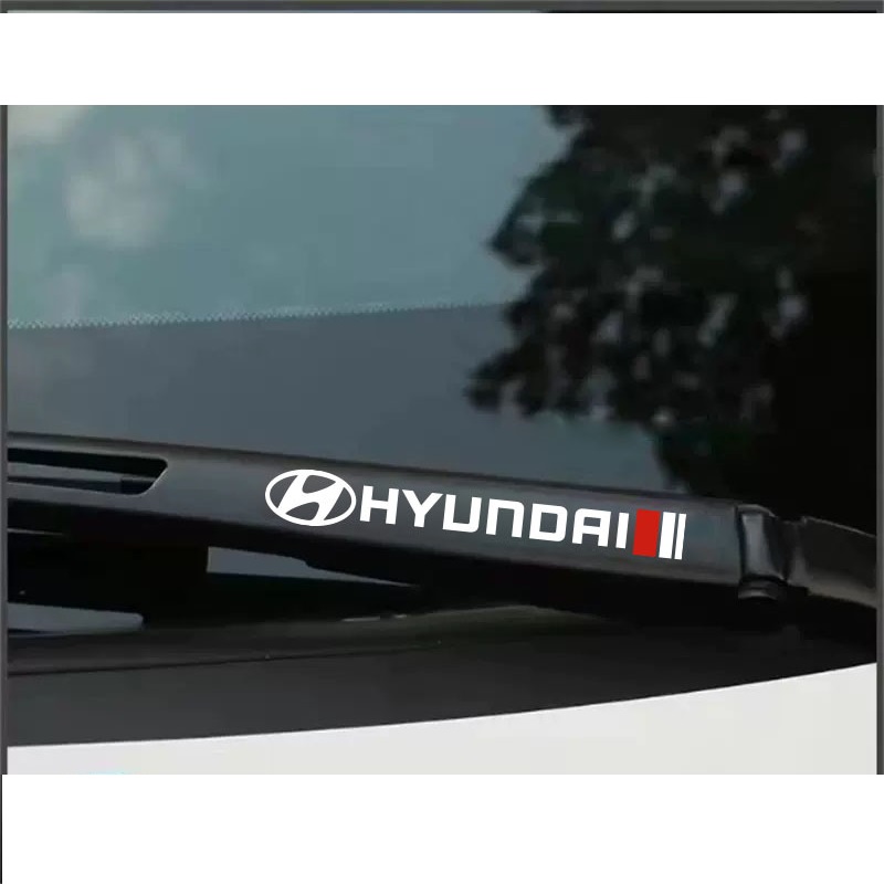 Bộ 2 miếng decal logo dán trang trí gạt nước ô tô
