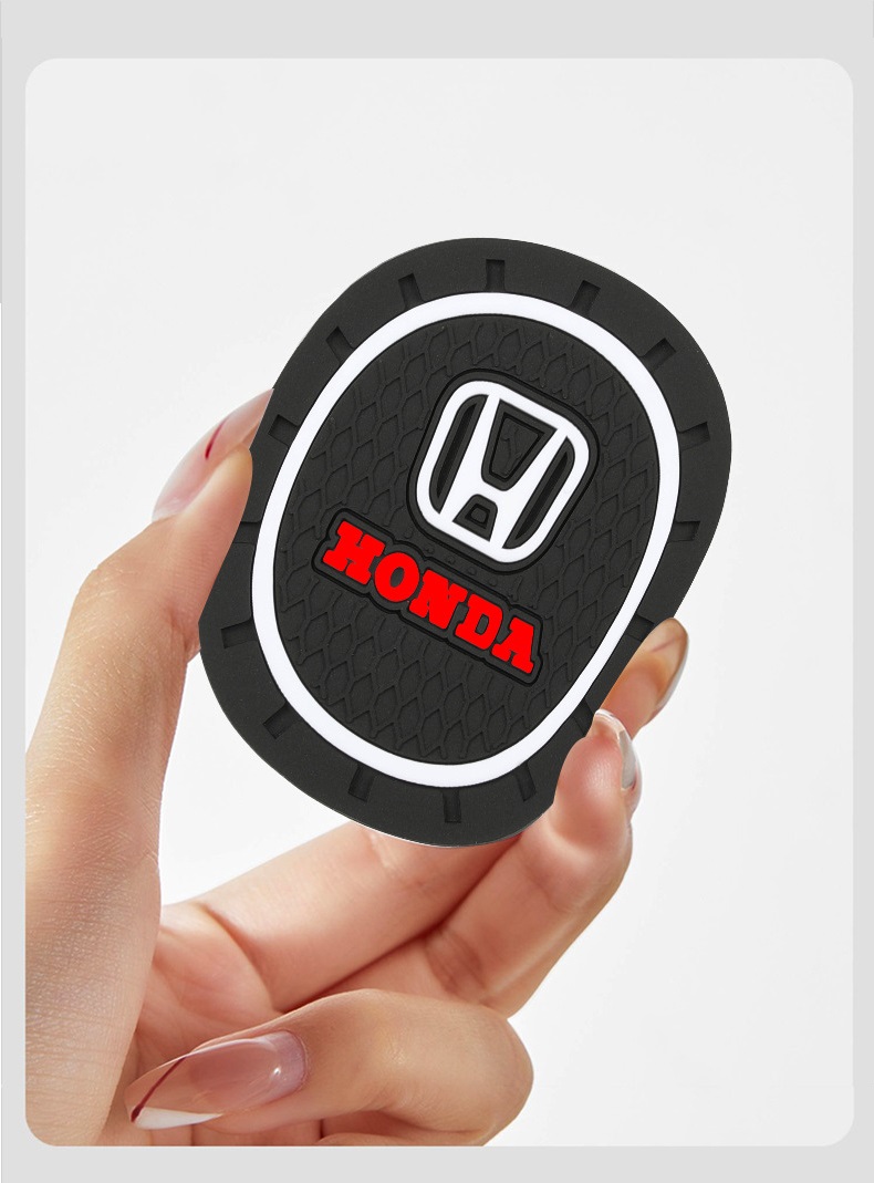 Miếng lót ly hộc nước ô tô cao su có logo