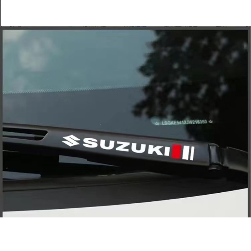 Bộ 2 miếng decal logo dán trang trí gạt nước ô tô