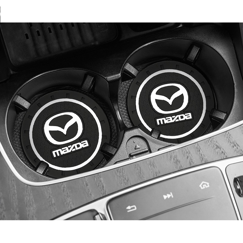 Miếng lót ly hộc nước ô tô cao su có logo