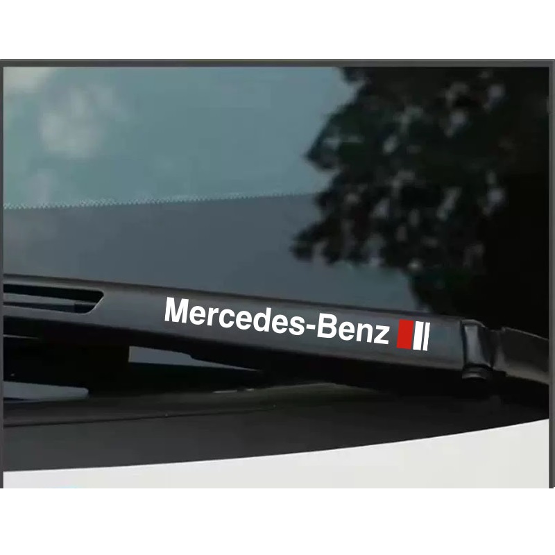 Bộ 2 miếng decal logo dán trang trí gạt nước ô tô