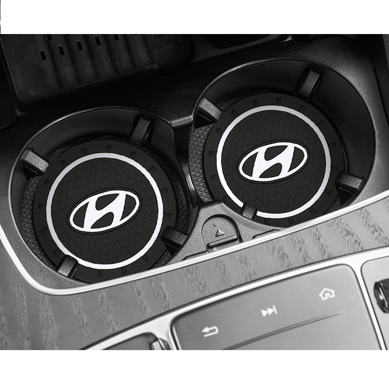 Miếng lót ly hộc nước ô tô cao su có logo