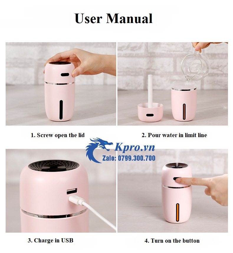 Máy Tạo Ẩm - Phun Tinh Dầu Ô Tô