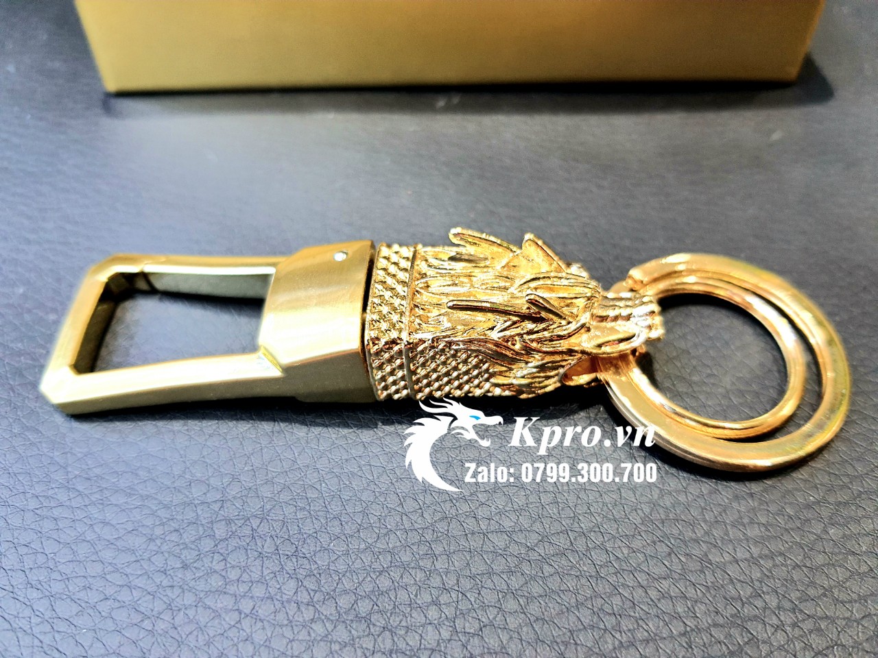Móc Khóa Đầu Rồng - Vàng