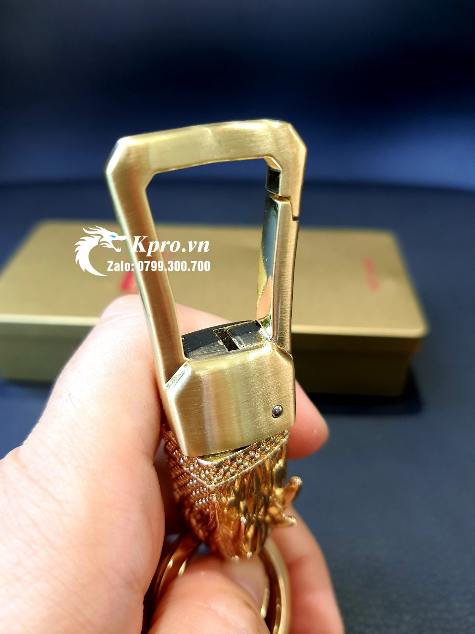 Móc Khóa Đầu Rồng - Vàng