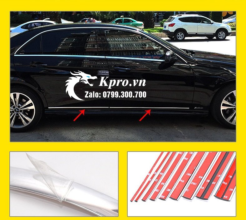 Nẹp Viền Trang Trí Mạ Crome 0,6cm * 15mét