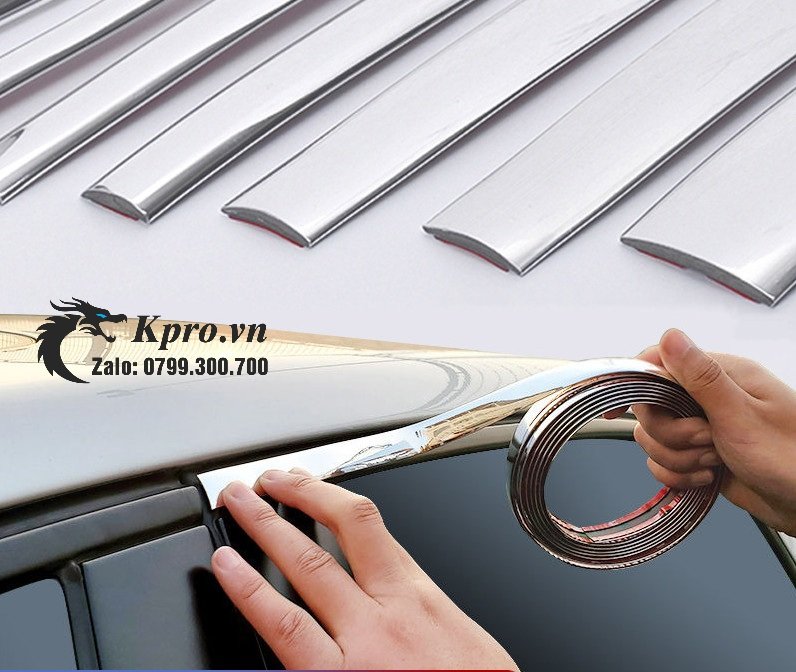 Nẹp Viền Trang Trí Mạ Crome 0,6cm * 15mét