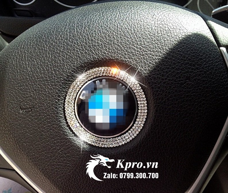 Nhãn Dán Logo Vô Lăng Đính Đá