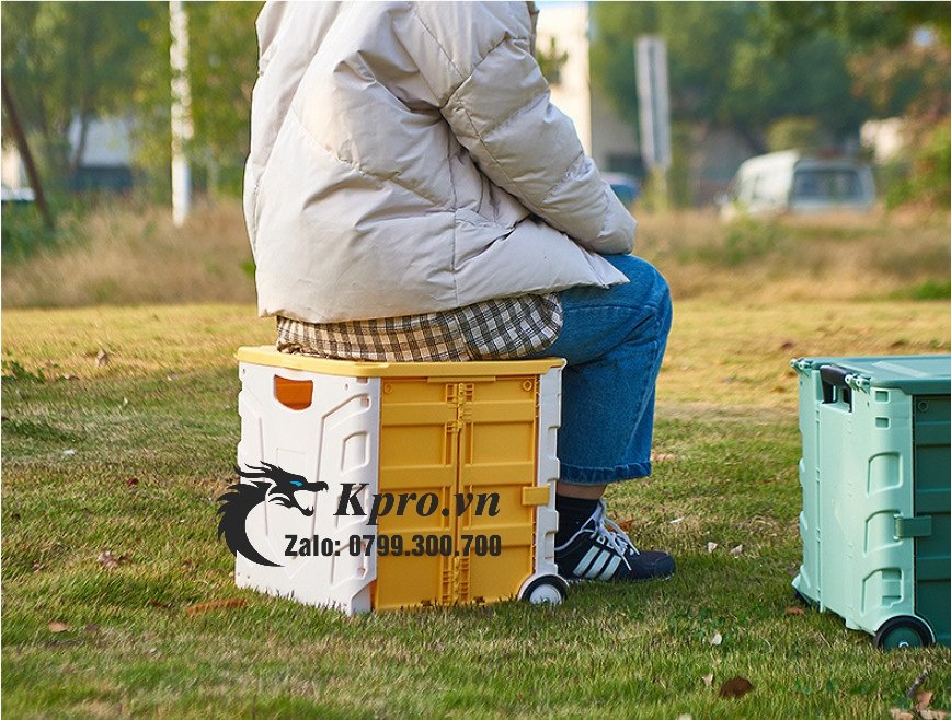 Thùng Đựng Có Bánh Xe + Tay Kéo