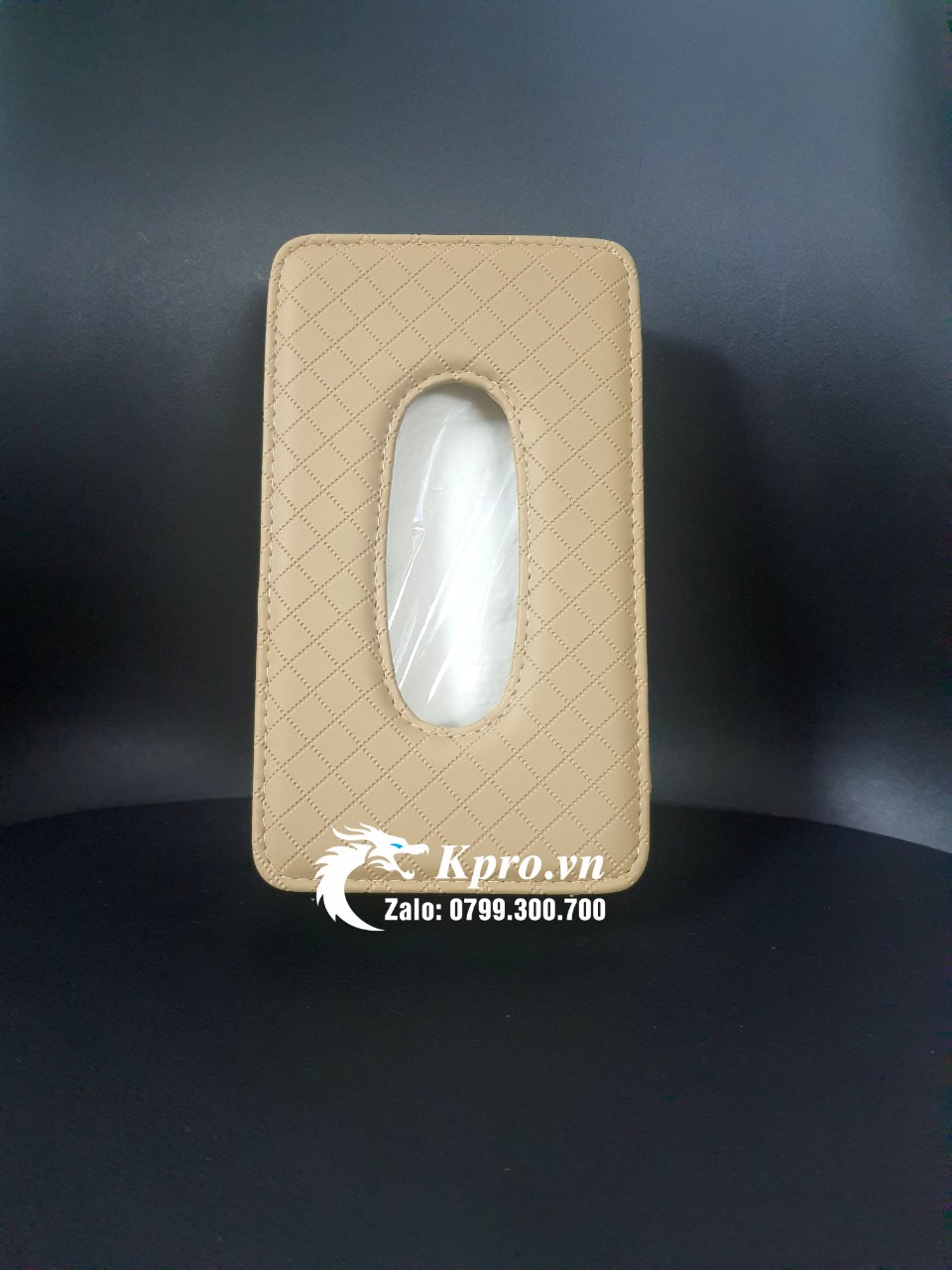 Hộp khăn giấy da ô tô tiện lợi