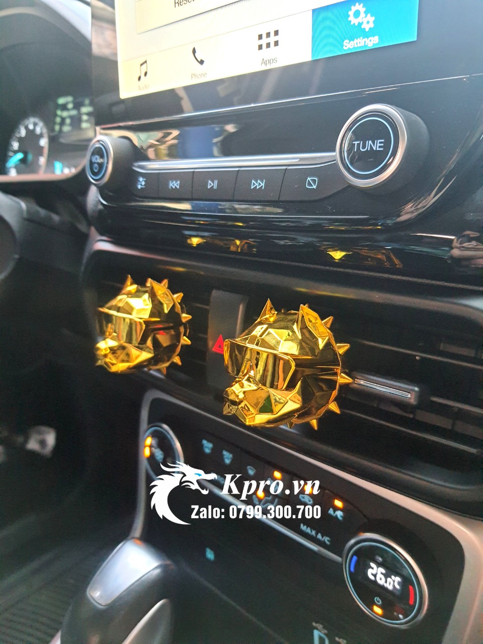 Nước Hoa gắn cửa gió ô tô đầu chó