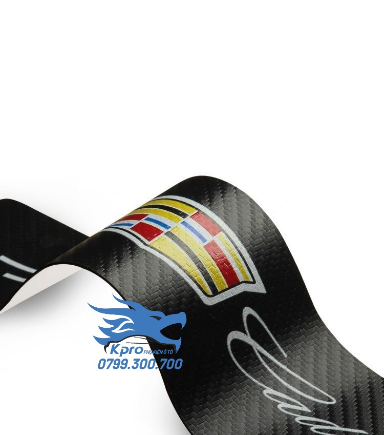 Decal vân carbon chống trầy bậc cửa (loại dầy)