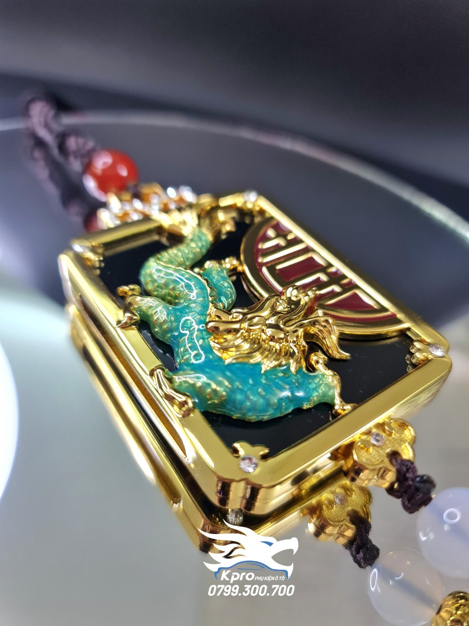 Dây treo thẻ bài rồng xanh