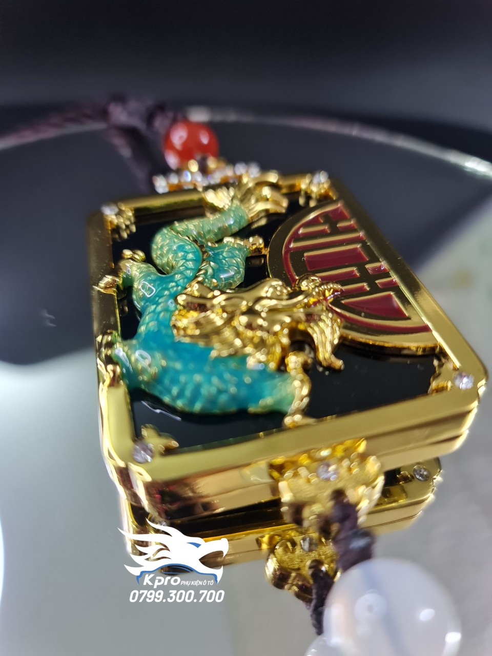 Dây treo thẻ bài rồng xanh