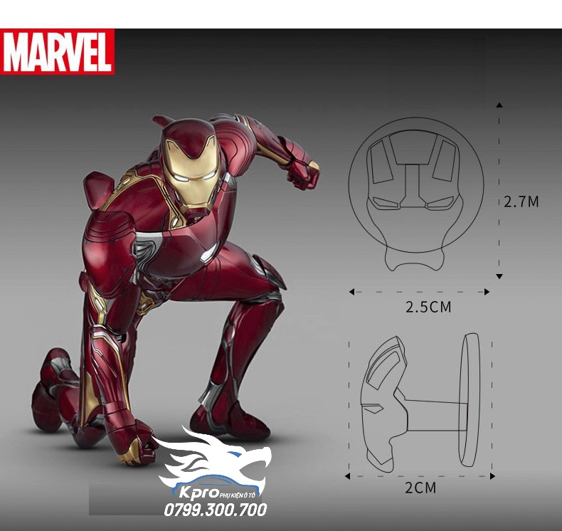 Móc đồ kim loại Iron man