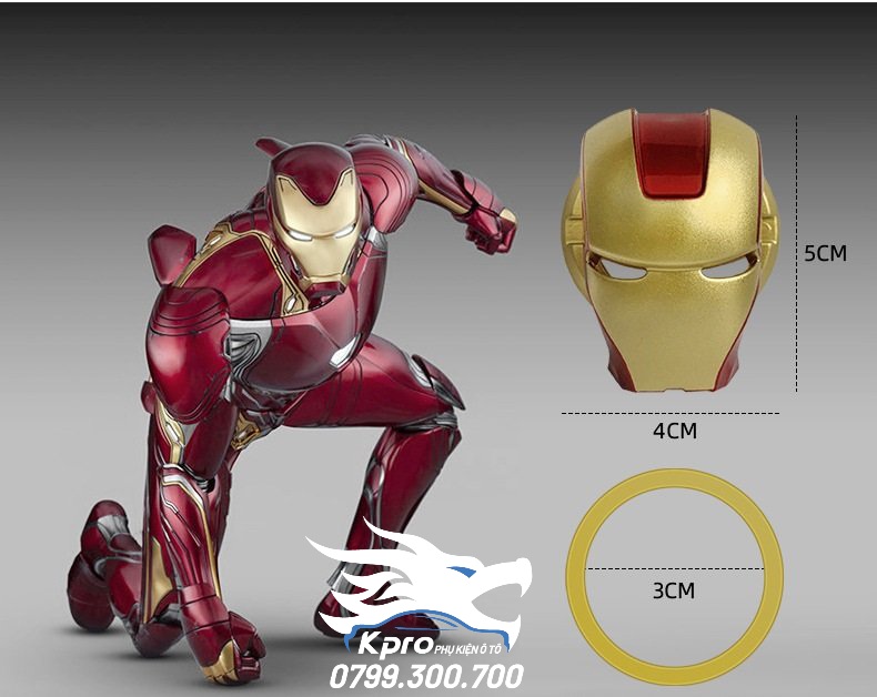 Núm nhựa Bảo vệ nút khởi động Iron Man