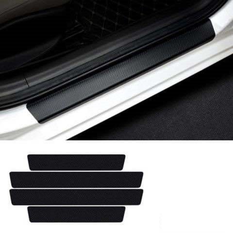 Decal vân carbon chống trầy bậc cửa (loại dầy)