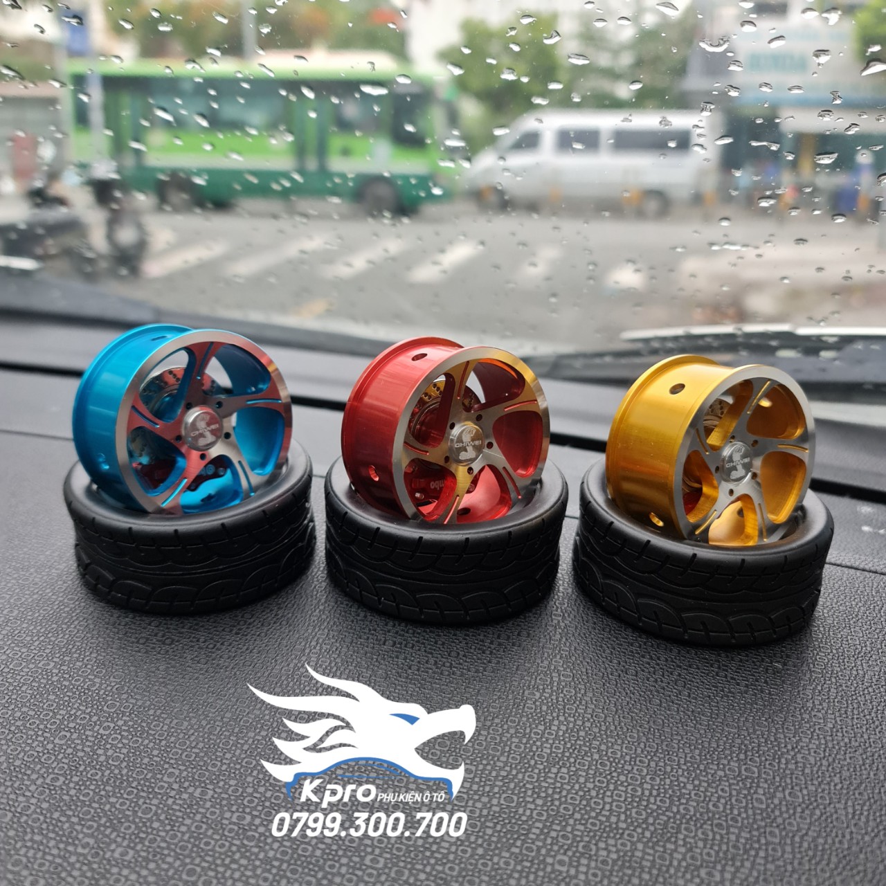 Nước hoa, tinh dầu khử mùi ô tô hình bánh xe