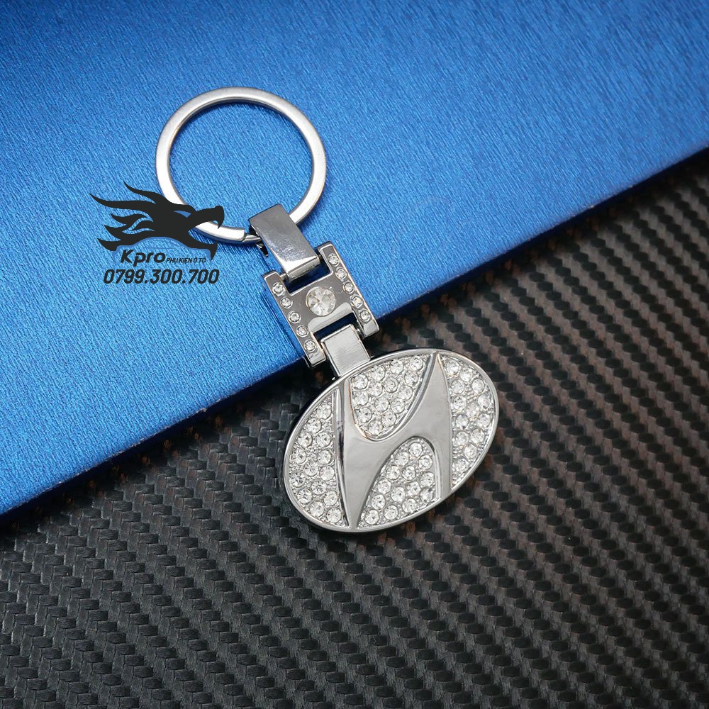 Móc Khóa Logo Đính Đá