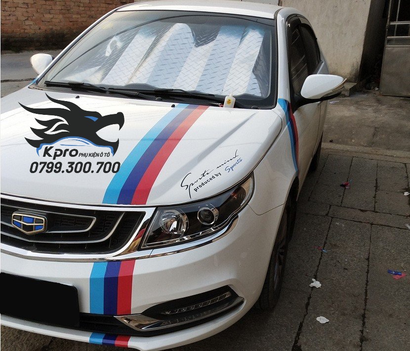 Decal dán trang trí nắp capo ô tô (0.15m * 1m)
