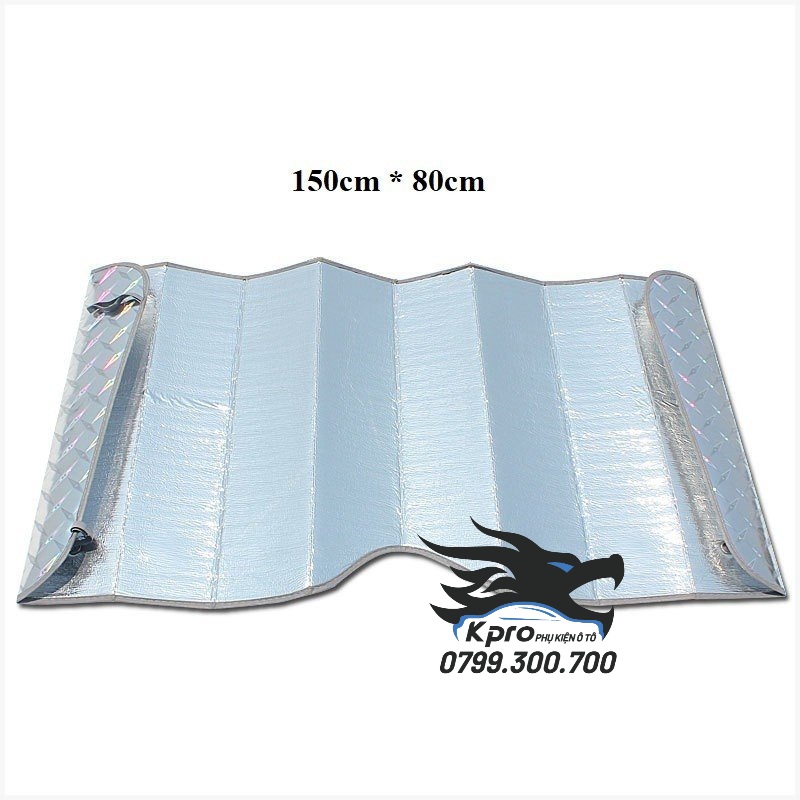 Tấm che nắng kính trước ô tô phản quang 80cm x 150cm
