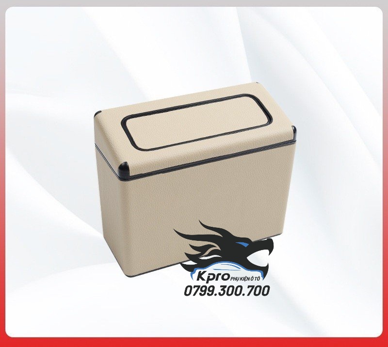 Thùng rác da thông minh 2 trong 1 nắp nhấn kết hợp nắp mở dành cho ô tô, xe hơi