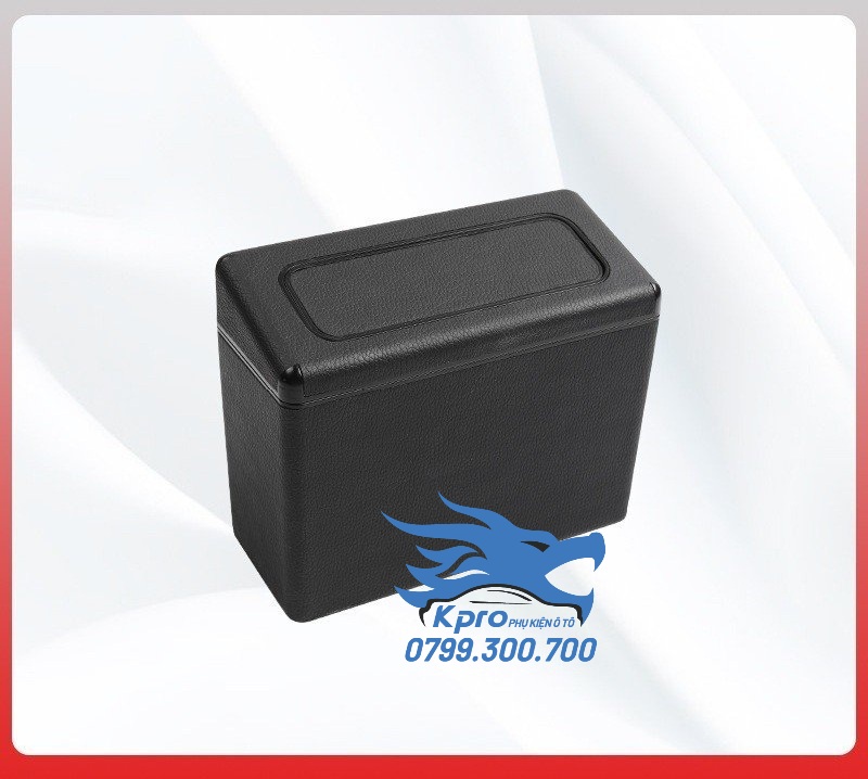 Thùng rác da thông minh 2 trong 1 nắp nhấn kết hợp nắp mở dành cho ô tô, xe hơi