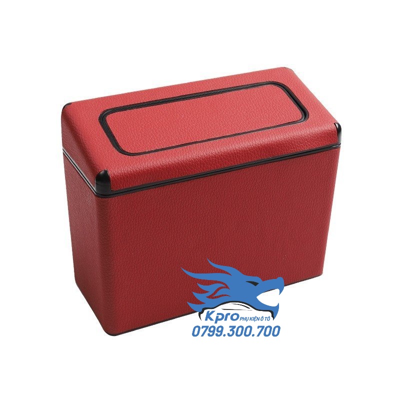 Thùng rác da thông minh 2 trong 1 nắp nhấn kết hợp nắp mở dành cho ô tô, xe hơi