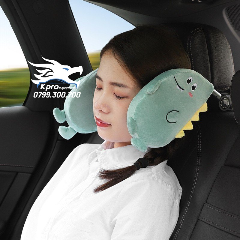 Tựa đầu ô tô 2 bên hình thú đáng yêu cho bé