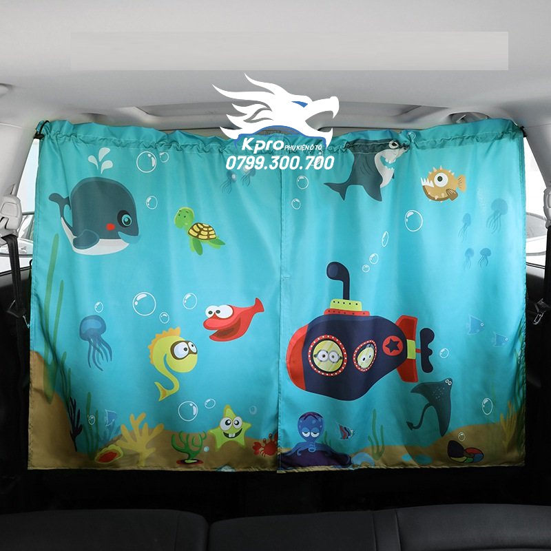 Rèm giữa ngăn hàng ghế trước sau ô tô (138cm x 82cm )