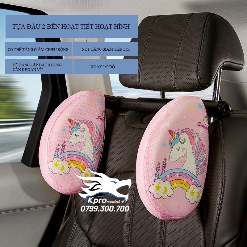 Tựa đầu ô tô hoạt hình dành cho trẻ em