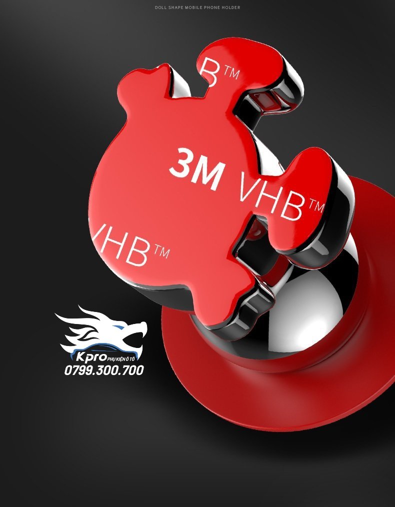 Giá đỡ điện thoại ô tô hít nam châm hình người (hàng độc)