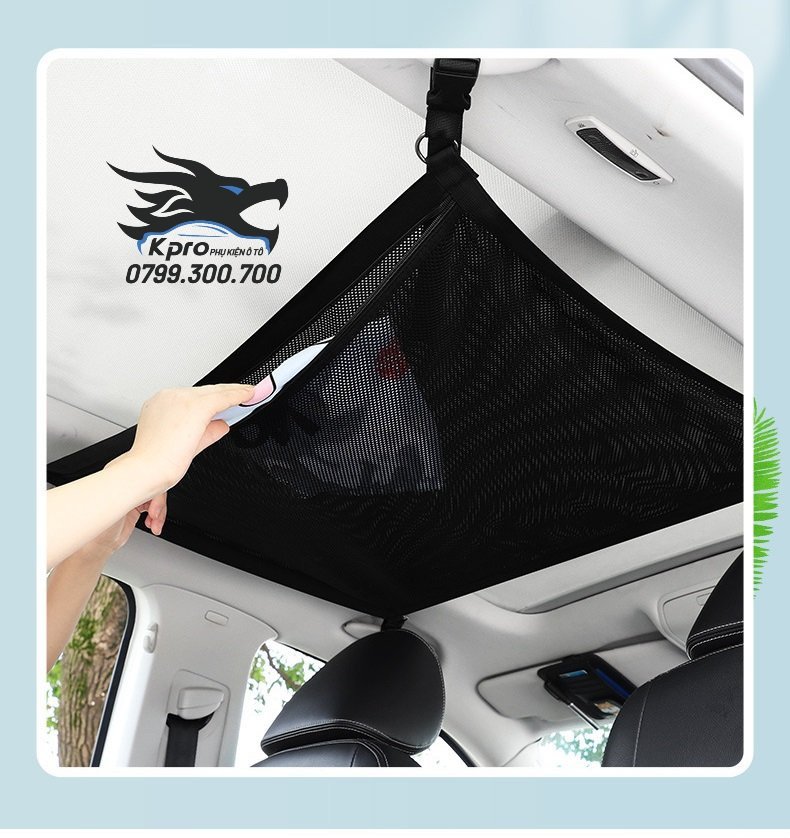 Túi lưới đựng đồ treo trần ô tô