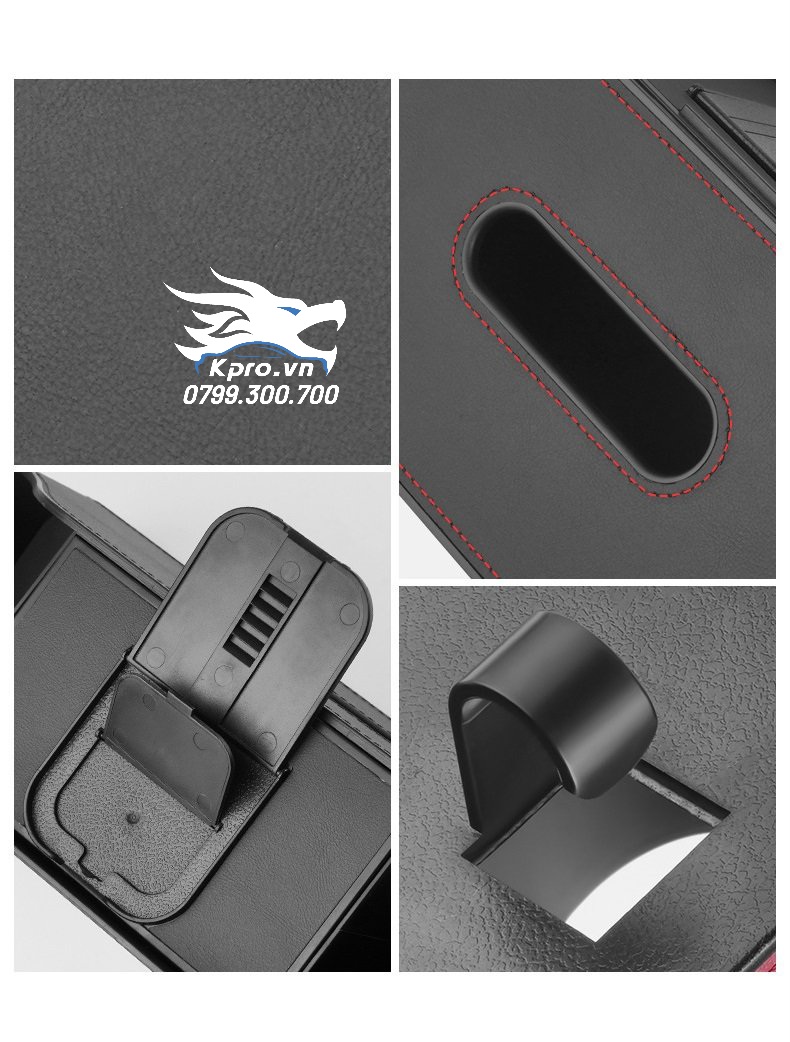 Khay đựng đồ treo ghế sau kiêm giá đỡ điện thoại đủ logo hãng